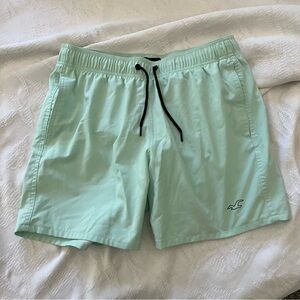 Hollister Men's mint Green Swim Trunks
